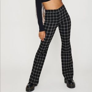 Garage Plaid Flare Pants